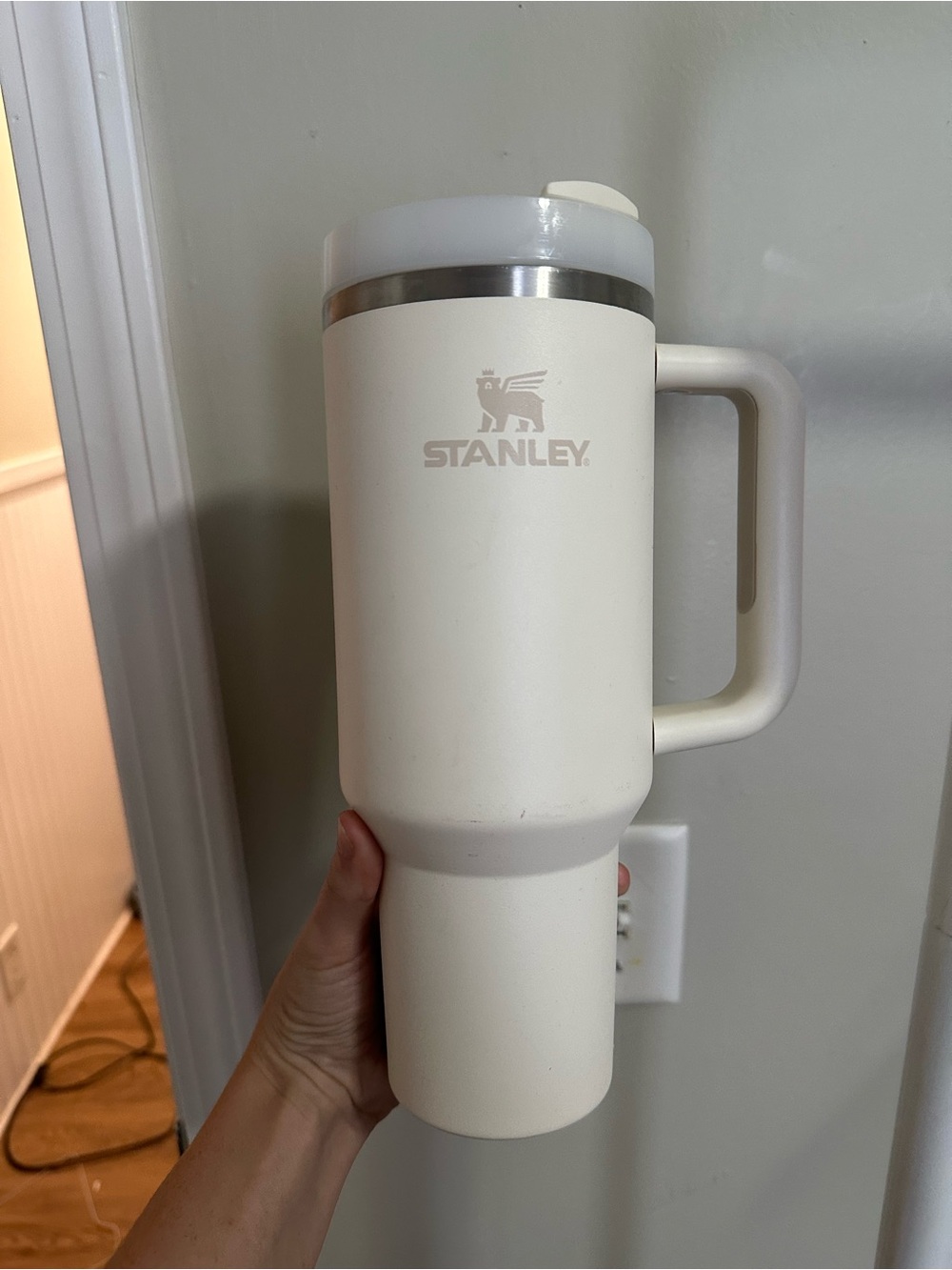 Stanley white 40oz water tumbler